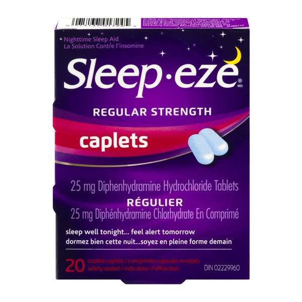 Sleepeze (CN) Sleepeze Regular Strength Caplets Nighttime Sleep Aid