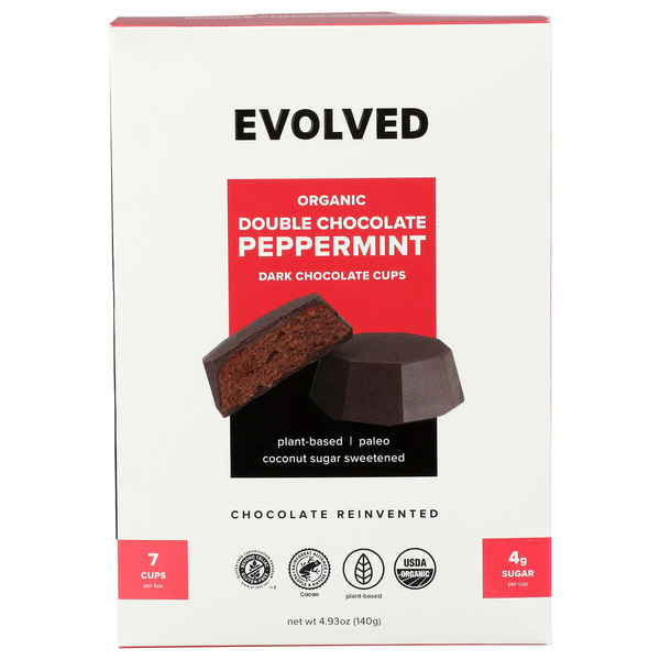 Evolved Chocolate Double Chocolate Peppermint Cups Same-Day