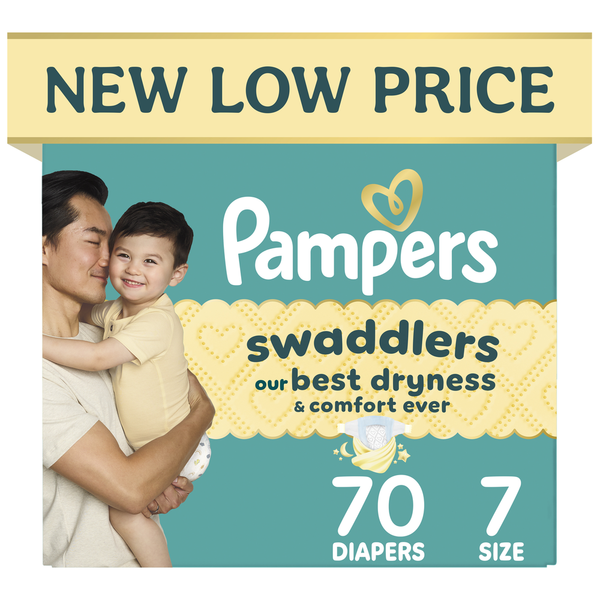 Pampers Swaddlers Diapers, Size S7