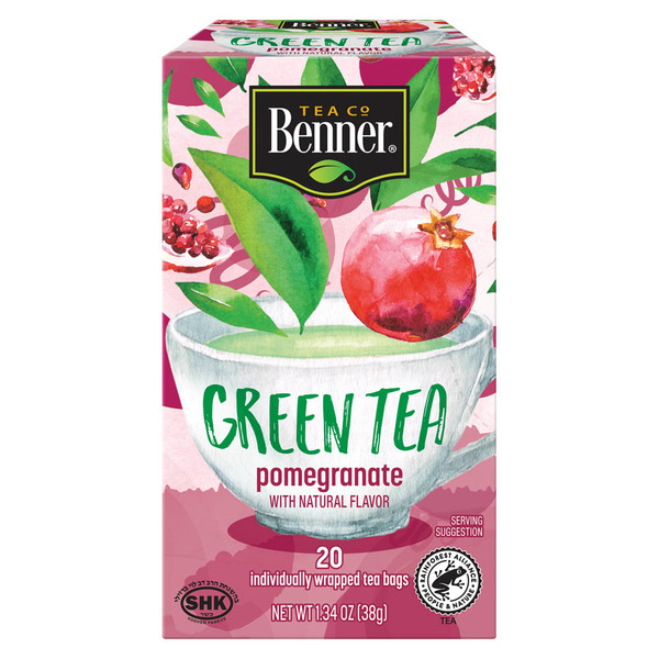 Benner Pomegranate Green Tea Bags