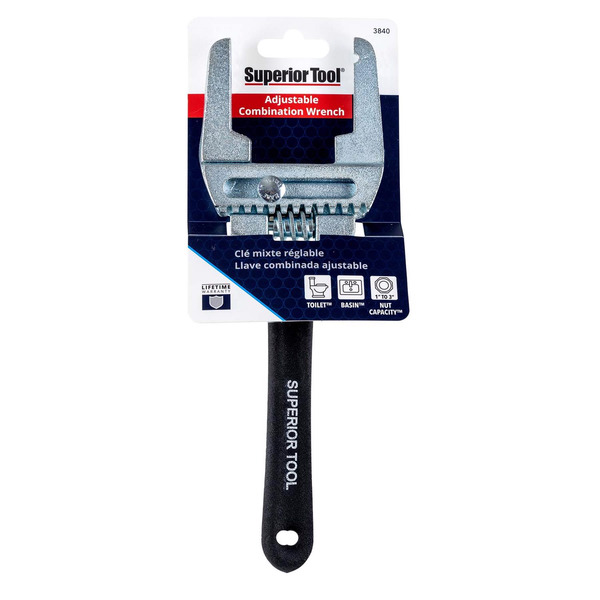 Superior Tool Adjustable Wrench - 1" to 3"
