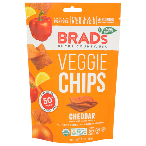 Brads Plant Based Organic Cheddar Veggie Chips