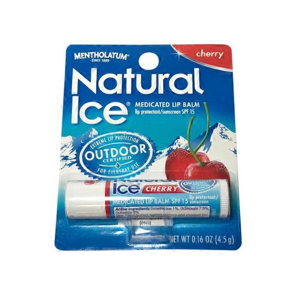 Mentholatum Natural Ice Spf 15 Medicated Lip Balm Sunscreen (each