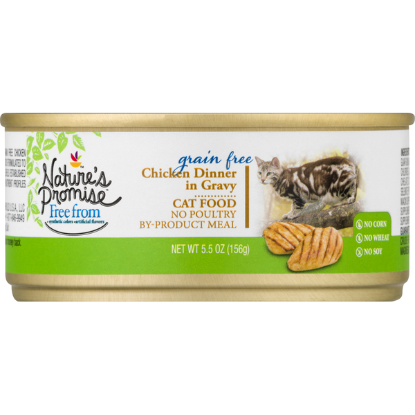 Nature's Promise Cat Food, Grain Free, Chicken Dinner in Gravy (5.5 oz) Instacart
