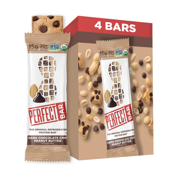 Perfect Bar Dark Chocolate Chip Peanut Butter Protein Bar, Gluten-Free 9 oz