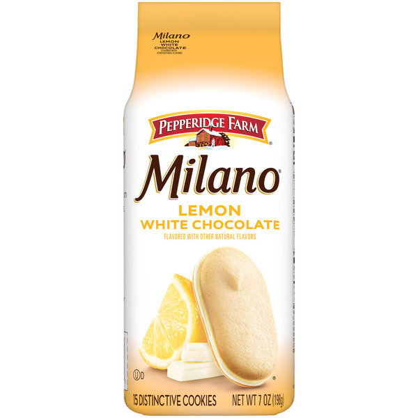 Pepperidge Farm Milano White Chocolate Lemon  Flavored Cookies
