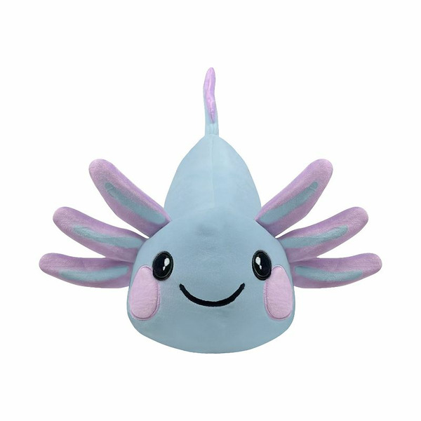 The Big One Blue Axolotl Plushable Pillow, Med Blue, 14X12X9.5