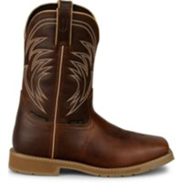 Justin Boots Men's Stampede Daywork Steel Toe Work Boots, Size 8.5