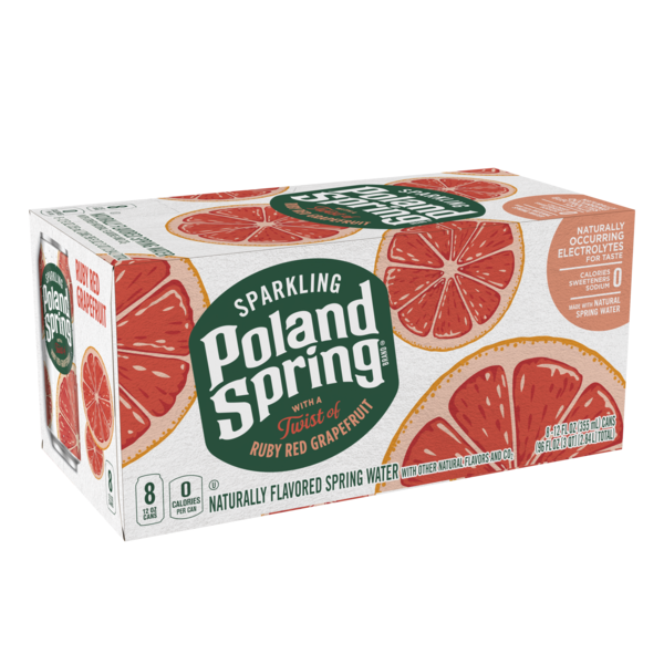 Poland Spring Ruby Red Grapefruit Sparkling Water (12 oz) Instacart