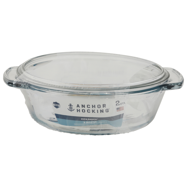 Anchor Hocking Casserole Dish, Quart