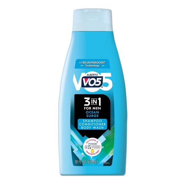 Alberto V05 Men 3in1 Body Wash Shampoo Conditioner Ocean Surge