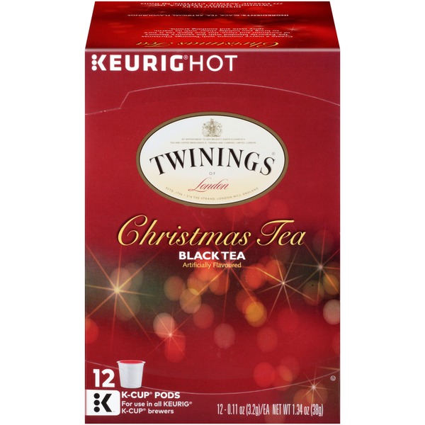 Twinings Christmas Tea Premium Black Tea KCup Pods (0.11 oz) from