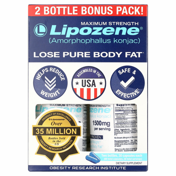 Walmart Lipozene Maximum Strength (amorphophallus Konjac) Lose