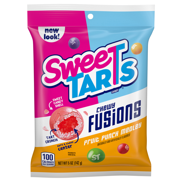 SweeTARTS Chewy Fusions Fruit Punch Medley Candy Same-Day Delivery