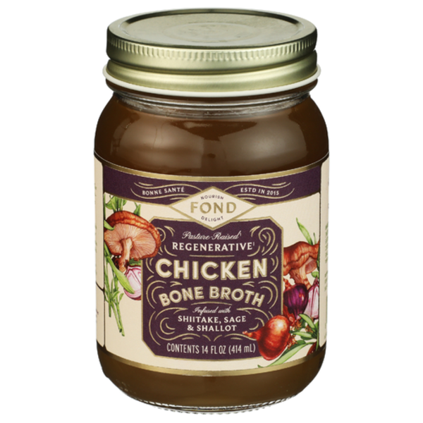 Fond Bone Broth Shiitake Chicken Bone Broth