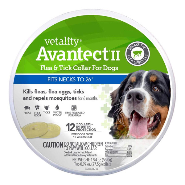 Vetality Dogs' Advantect II Flea & Tick Collar