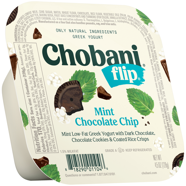 Chobani Yogurt, Greek, Mint Chocolate Chip Same-Day Delivery or