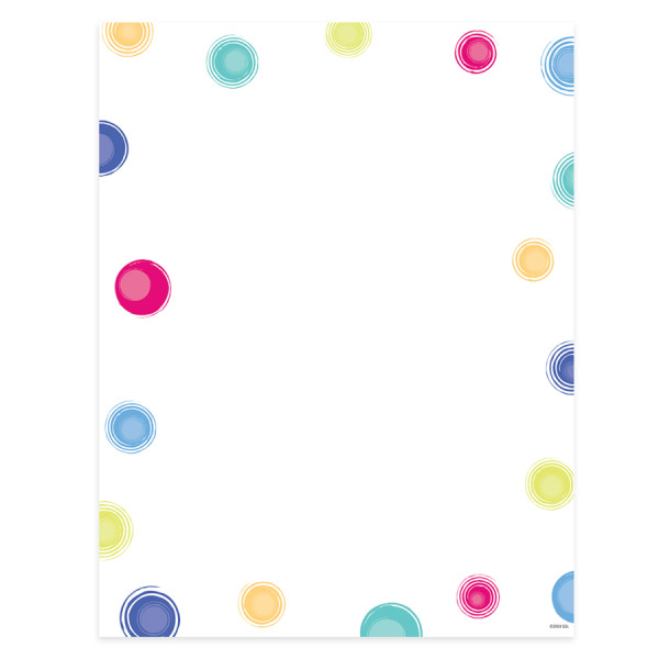 Gartner Studios 60-Pound Multi-Dot Design Paper - 8-1/2" x 11"