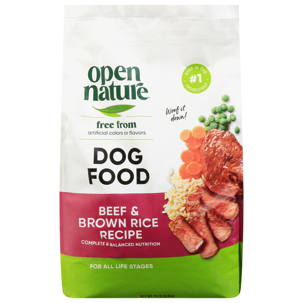 Open Nature All Life Stages Complete & Balanced Nutrition Beef & Brown Rice Recipe Dog Food