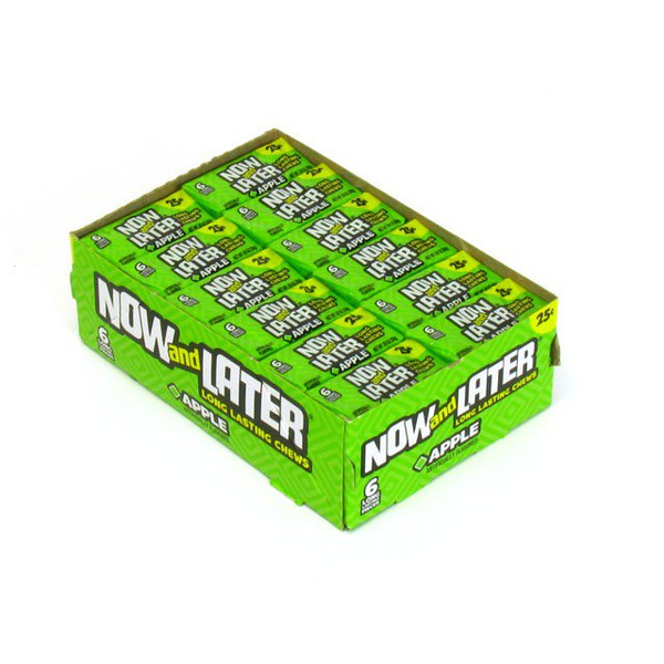 Now & Later - Apple Candy, 25 Cent Packs 0.9 oz - 24 ct
