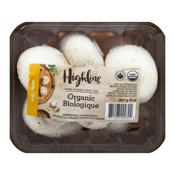 Highline Mushrooms, Organic, White
