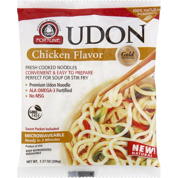 Fortune Cooked Noodles, Udon, Chicken Flavor (7.27 oz) from Safeway