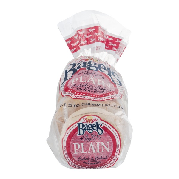 Zeppy's New York Style Bagels Plain (22 oz) from Market Basket Instacart
