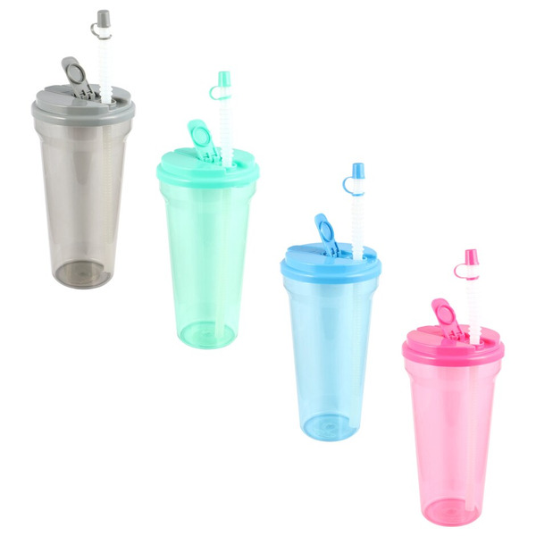 Jumbo Plastic Water Bottles With Straws Same-Day Delivery