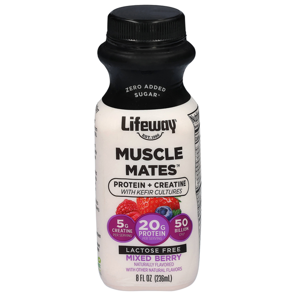 Lifeway Lactose Free Mixed Berry Muscle Mates with Kefir Cultures