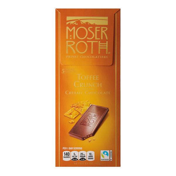 Moser Roth Toffee Crunch Chocolate Bar