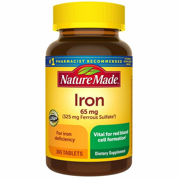 Nature Made Iron 65 mg Tablets, 365 ct