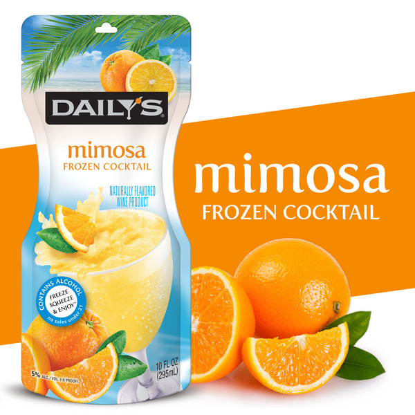 Daily's Mimosa Ready to Drink Frozen Cocktail, 24 Count, 10 FL OZ