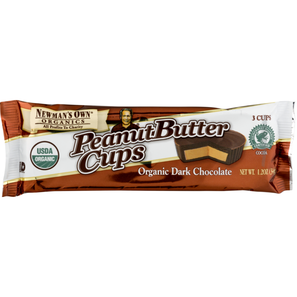 Newman's Own Peanut Butter Cups Organic Dark Chocolate (1.2 oz) from