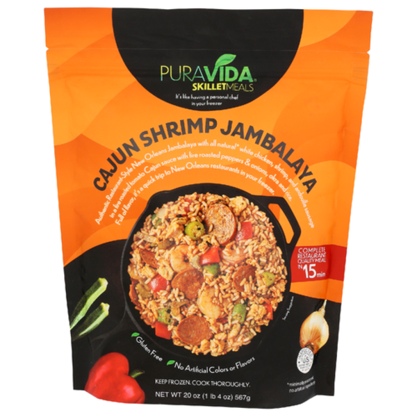 Puravida Foods Cajun Shrimp Jambalaya Skilletmeal