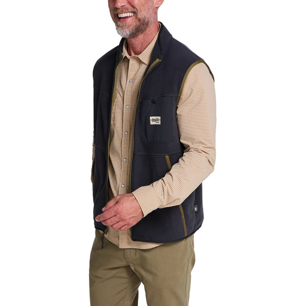Howler Brothers Men's Free Range Fleece Vest, S - Carbonite
