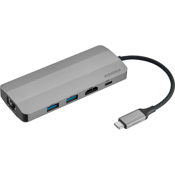 Insignia 7-Port USB-C Hub - Gray