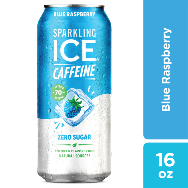 Sparkling Ice® Blue Raspberry Plus Caffeine Sparkling Water