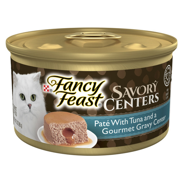 Purina Fancy Feast Savory Centers With Tuna Wet Cat Food Pate with Gourmet Gravy Center