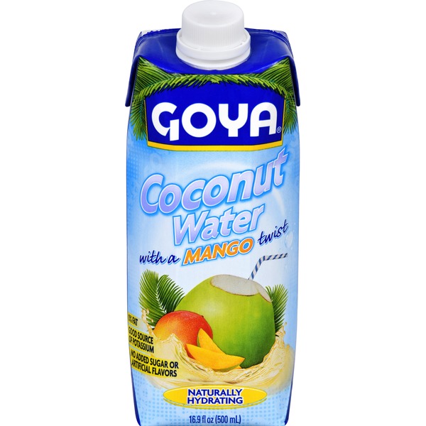 Goya Pure Coconut Water with Mango (16.9 fl oz) Instacart