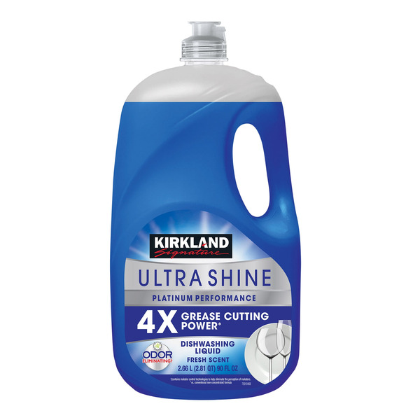 Kirkland Signature Ultra Shine Liquid Dish Soap, Fresh, 90 fl. oz. Same ...