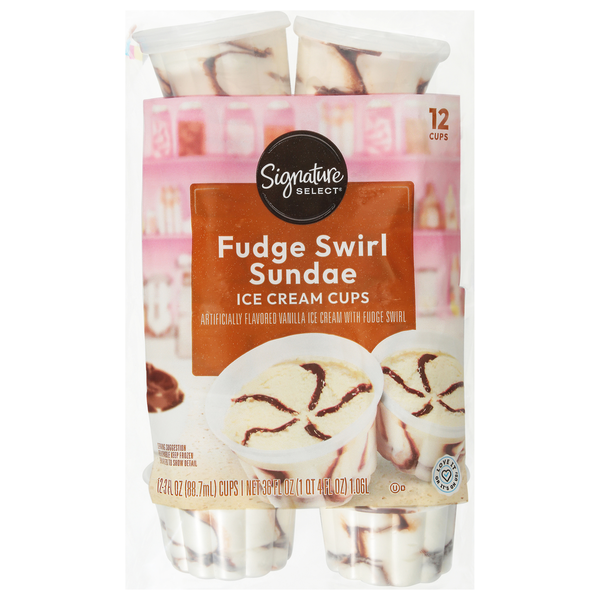 Open Nature Fudge Swirl Sundae Ice Cream Cups