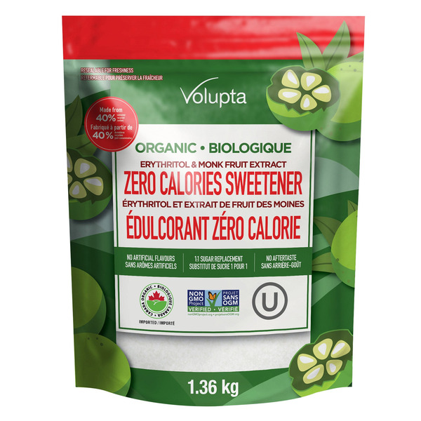 Volupta Organic Erythritol Monk Fruit Sweetener