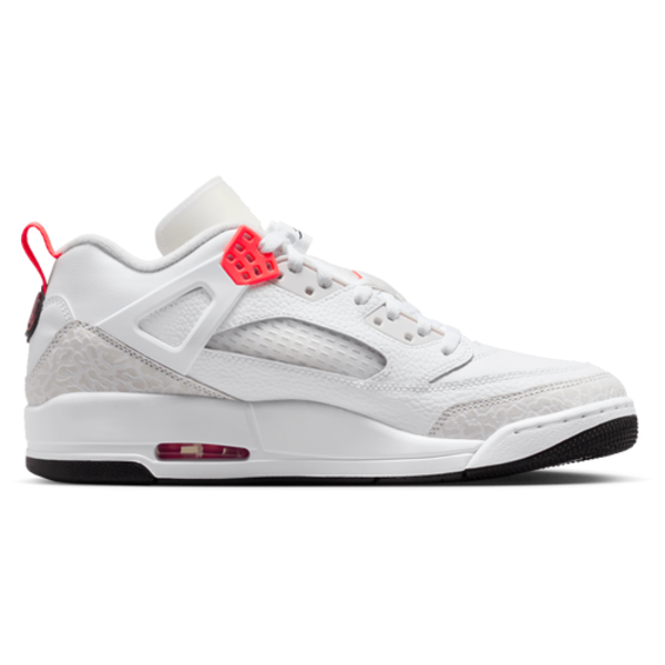 Jordan Men's Spizike Low Casual Shoes, Size 12 - White/Vast Grey/Black/Bright Crimson