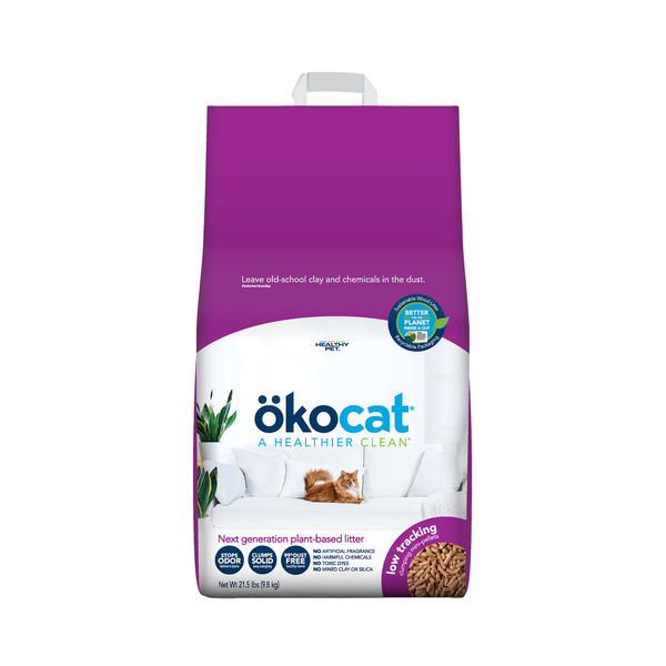 okocat Low Tracking, Clumping Mini Pellets, Natural Wood Cat Litter