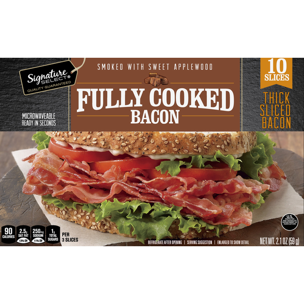 Signature SELECT Bacon, Fully Cooked, Thick Sliced