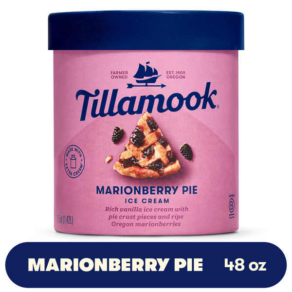 Tillamook Marionberry Pie Ice Cream, 48fl-oz