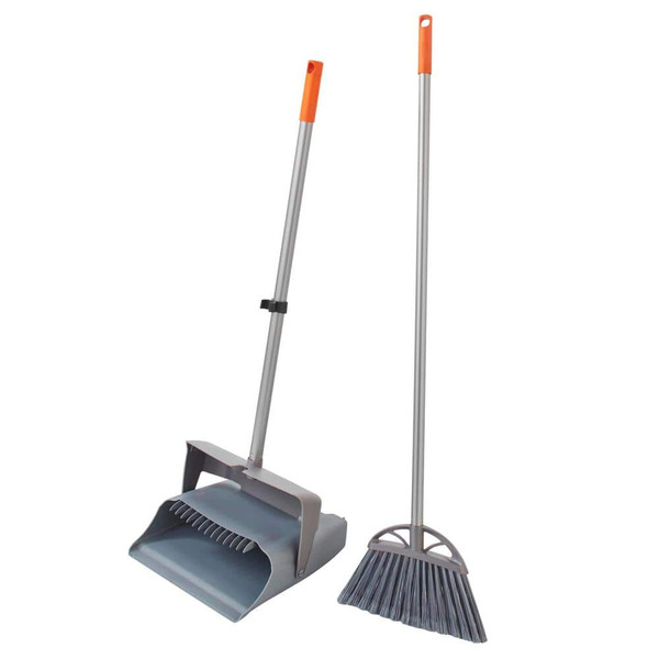 HDX 12 In. Lobby Broom And Dustpan Set