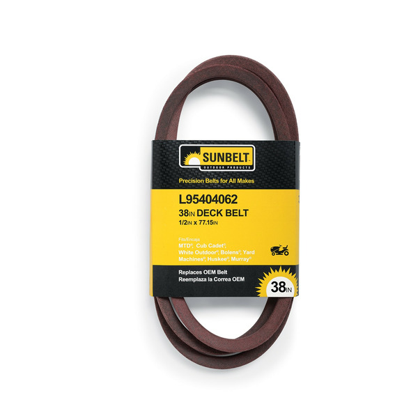 Sunbelt 1/2-in x 77.15-in Deck Belt, for 38-in Riding Lawn Mowers Replaces OEM Part Number 75404062, 95404062, 754-04062, 954-04063