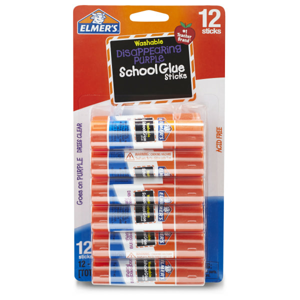 Elmer's Disappearing Purple School Glue Sticks