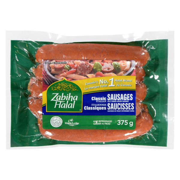 FreshCo Zabiha Halal Fully Cooked Spicy Italian Chicken Sausages Same ...